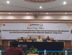 Rakernis Bawaslu Jombang Fokus Penguatan Kapasitas Jajaran Pengawas Pemilu