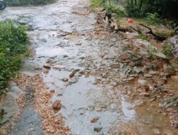 Warga Desa Pasanggar Kecamatan Pagantenan, Keluhkan Perbaikan Jalan Abal-abal