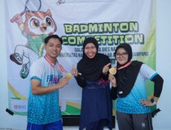 Final Sengit Tiga Set! Pasangan Dosen Raih Juara Badminton Dies Natalis ke-4 UNT Al Muafa Sampang