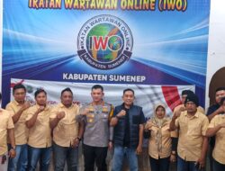 HUT ke-14 IWO, Kapolresta Ajak Pers Bersama Jaga Sumenep Kondusif